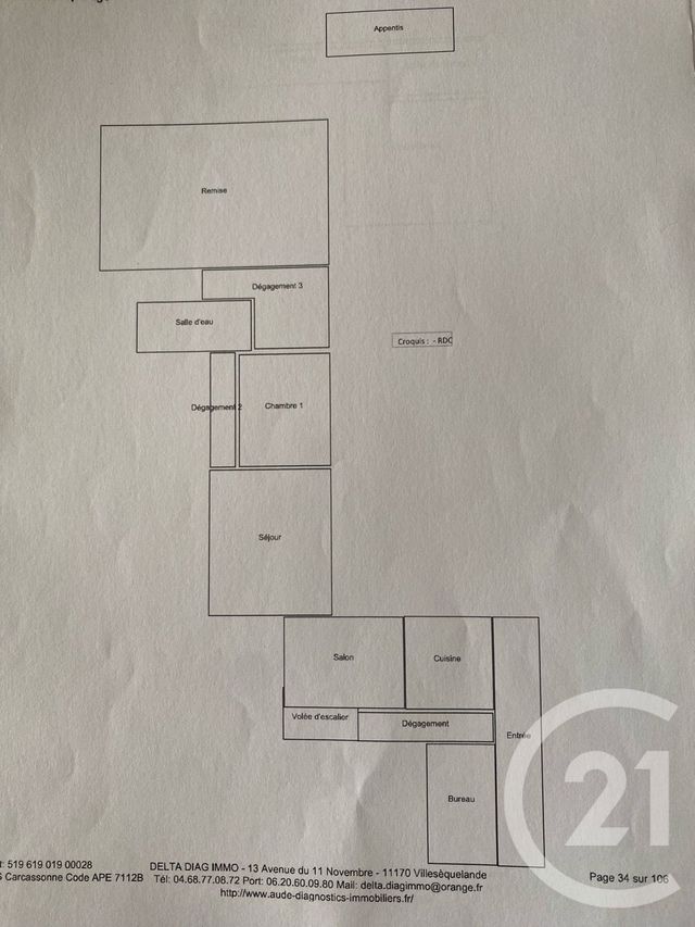 maison à vendre - 5 pièces - 132.88 m2 - CARCASSONNE - 11 - LANGUEDOC-ROUSSILLON - Century 21 Immo Conseil 11